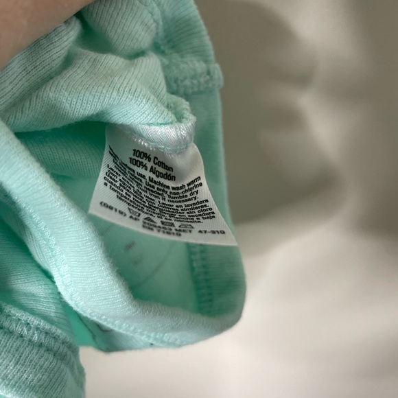 Gerber Mint Green Bunny Onesie 0-3 Months - Picture 3 of 4